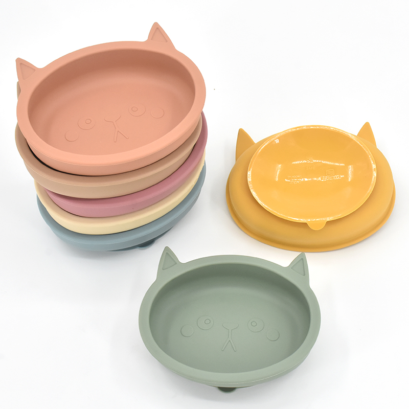 아기 실리콘 먹이 접시 어린이를위한 실리콘 빨판 그릇  - Baby Food Jars With Lids 리뷰 및 가격
