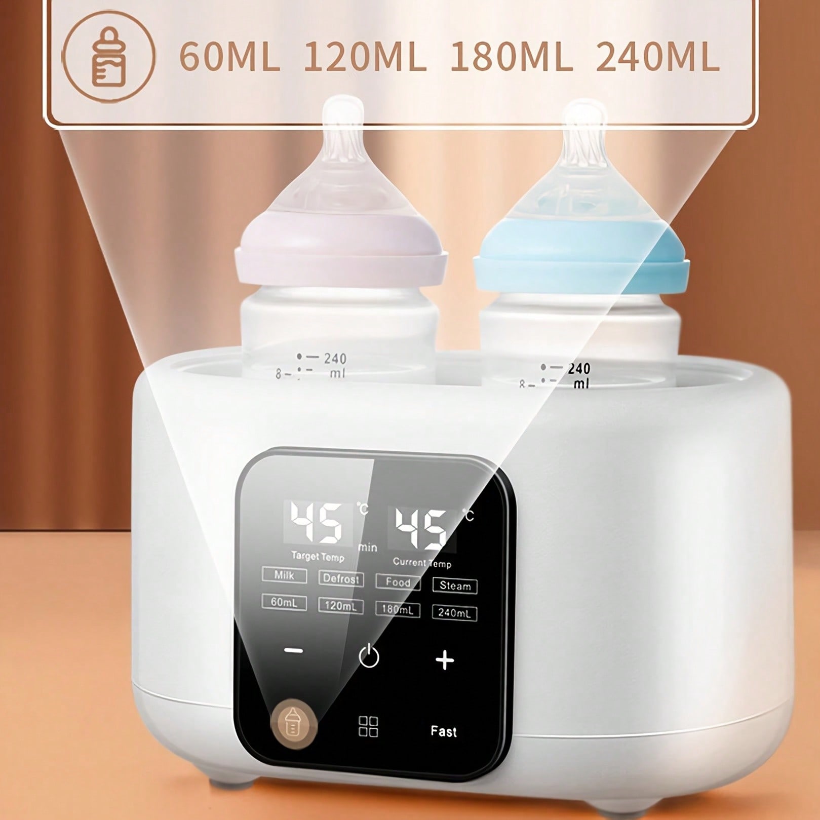 6가지 기능이 있는 휴대용 젖병 보온기 - 타이머/온도 - Baby Food Warmer 리뷰 및 가격